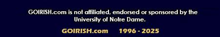 GoIrish.com is not affiliated, endorsed, or supported by the University of Notre Dame